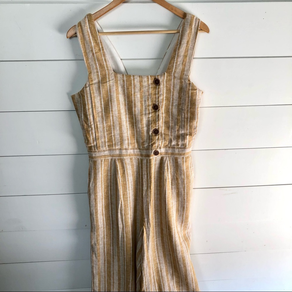 INDIGO REIN Striped Jumpsuit Size Large